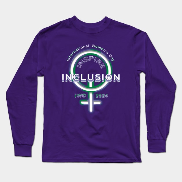 IWD Inspire Inclusion - March 8 Women Day Long Sleeve T-Shirt by Creasorz